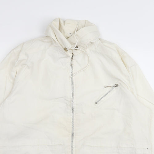 Preworn Womens White   Jacket Coat Size 8