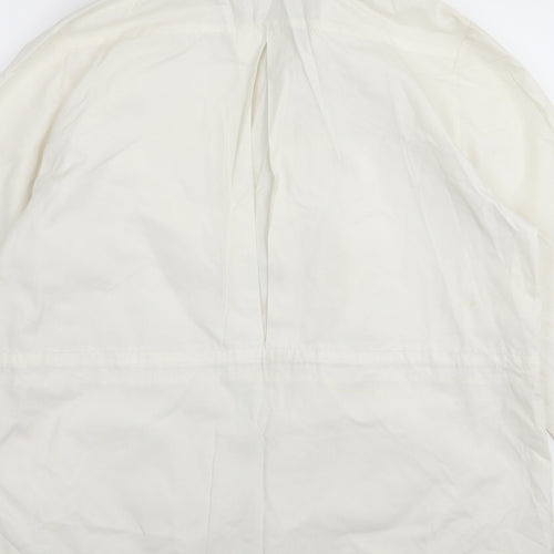 Preworn Womens White   Jacket Coat Size 8