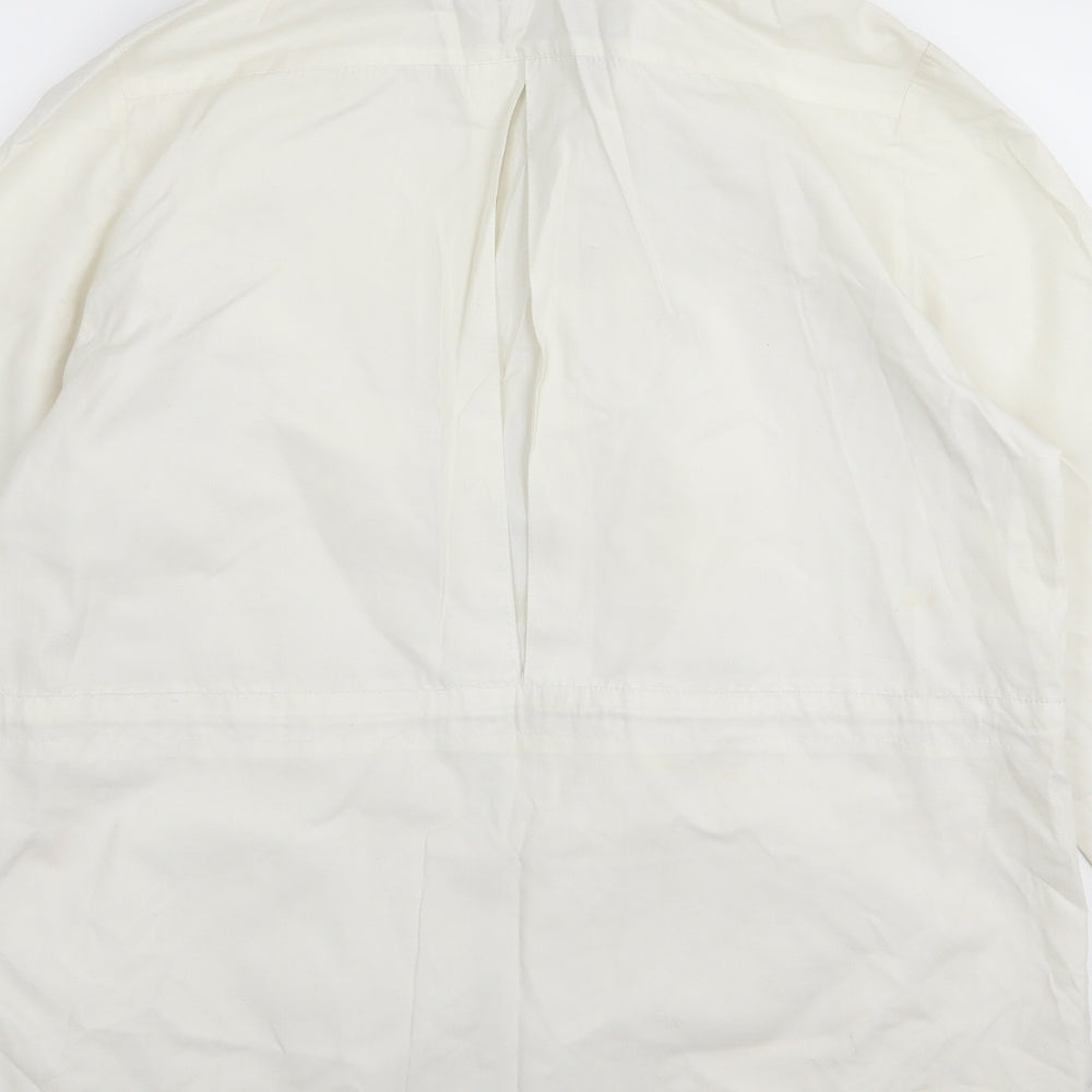 Preworn Womens White   Jacket Coat Size 8