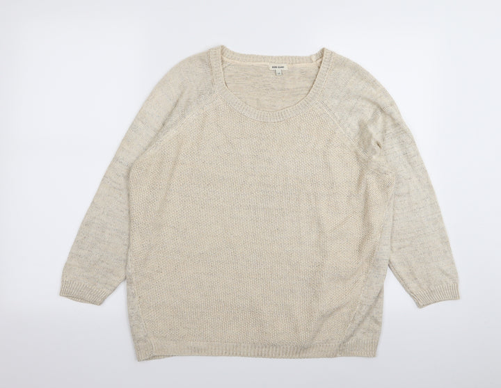 River Island Womens Beige   Pullover Jumper Size 14
