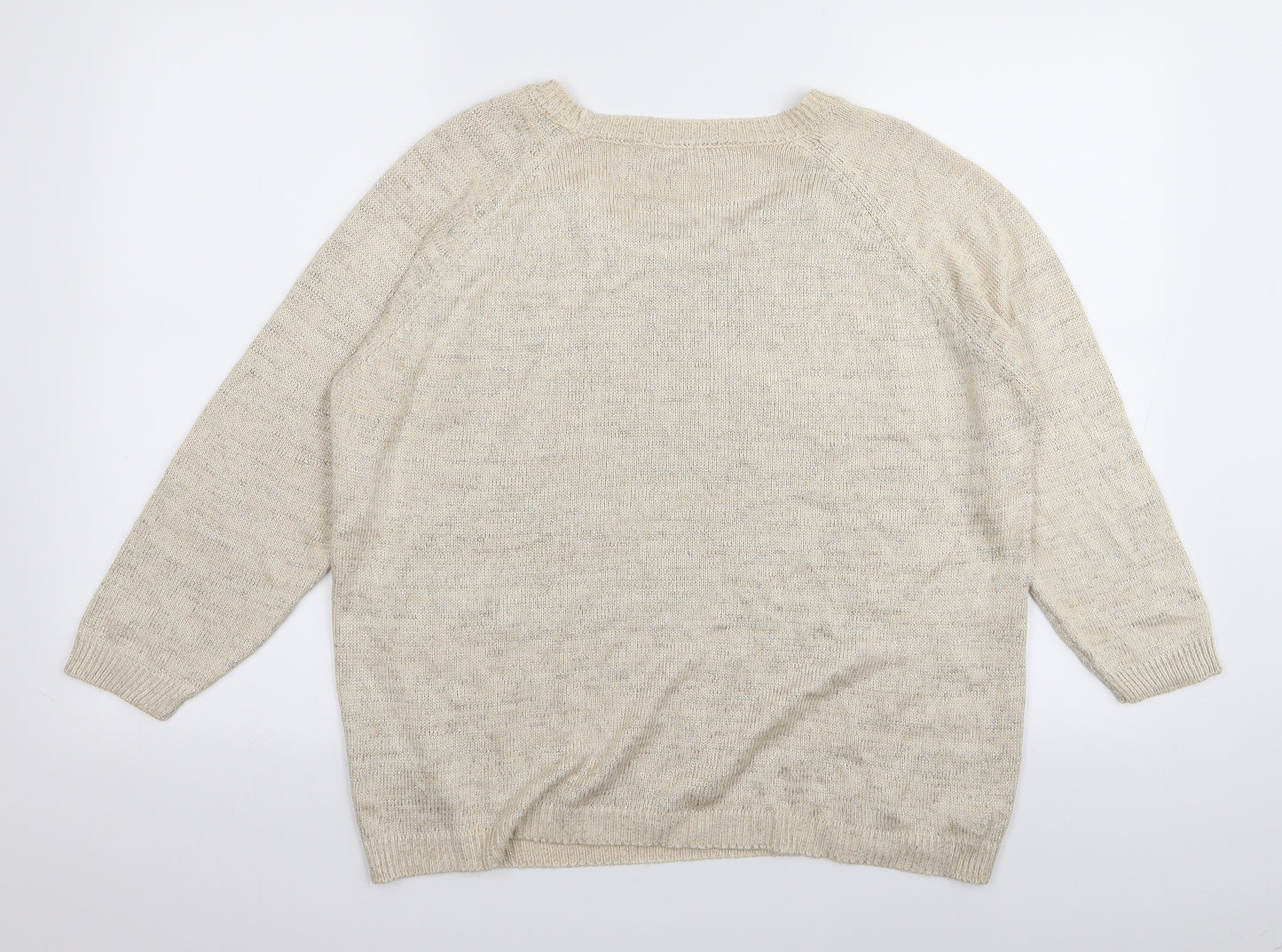 River Island Womens Beige   Pullover Jumper Size 14