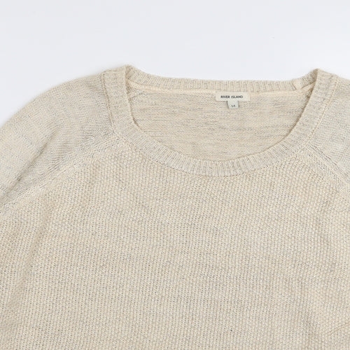 River Island Womens Beige   Pullover Jumper Size 14