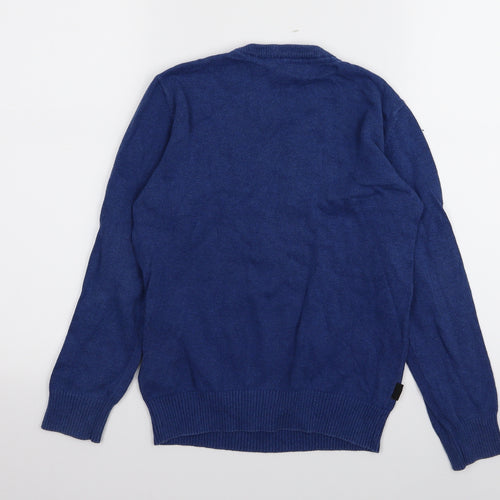 c Boys Blue   Pullover Jumper Size 7-8 Years  - superman