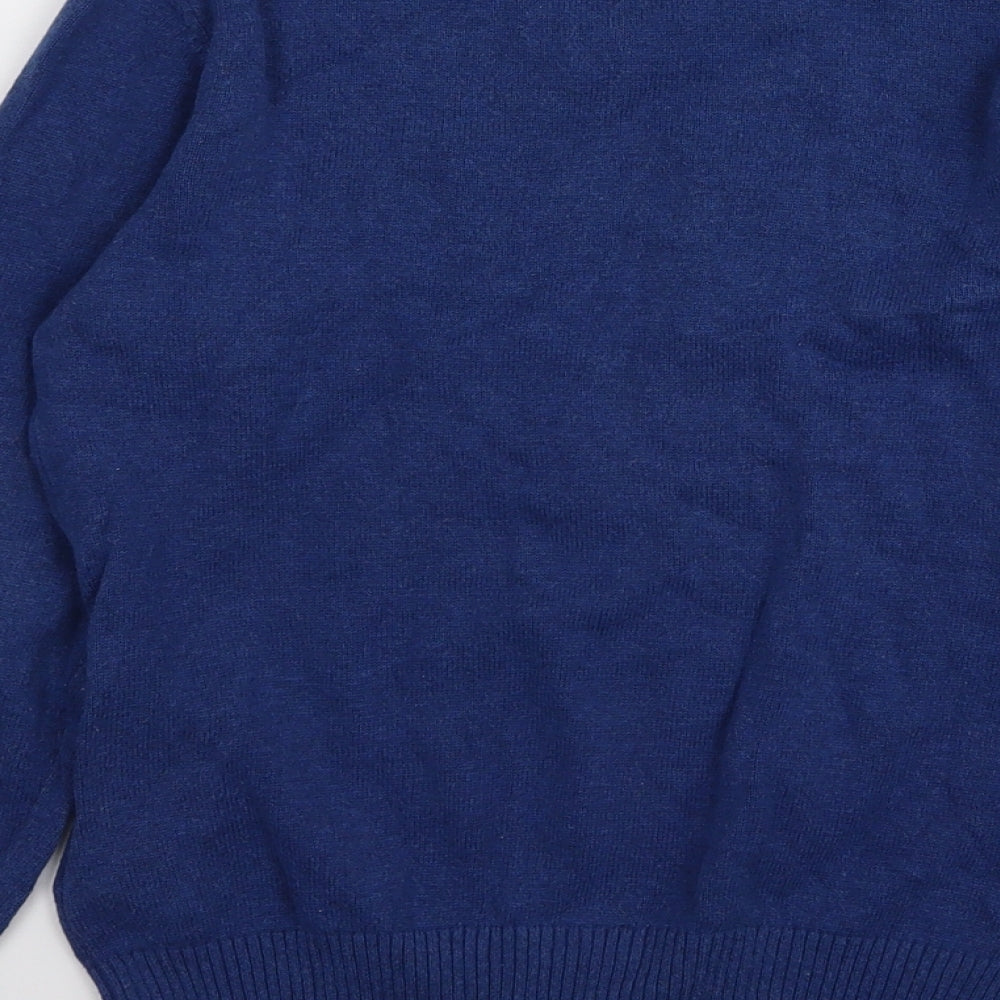 c Boys Blue   Pullover Jumper Size 7-8 Years  - superman