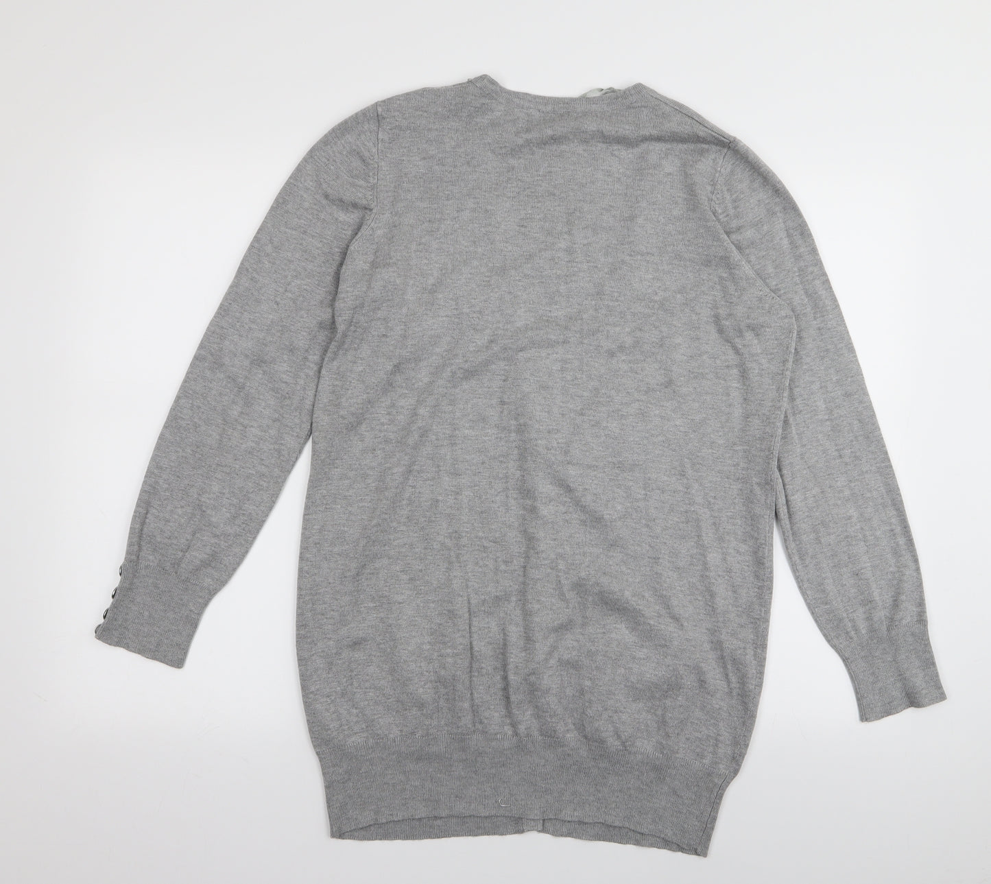 BHS Womens Grey   Cardigan Jumper Size 10