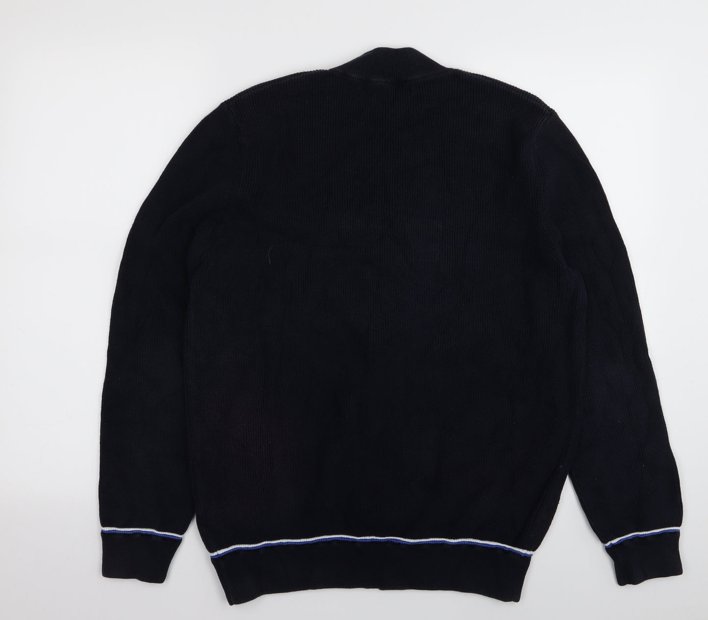 Blue Harbour Mens Blue   Full Zip Jumper Size L