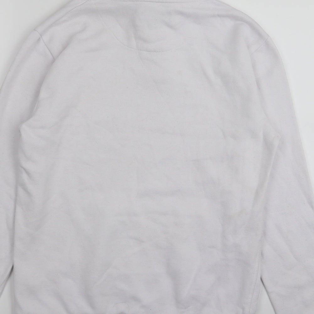 Primark Mens White   Pullover Jumper Size S