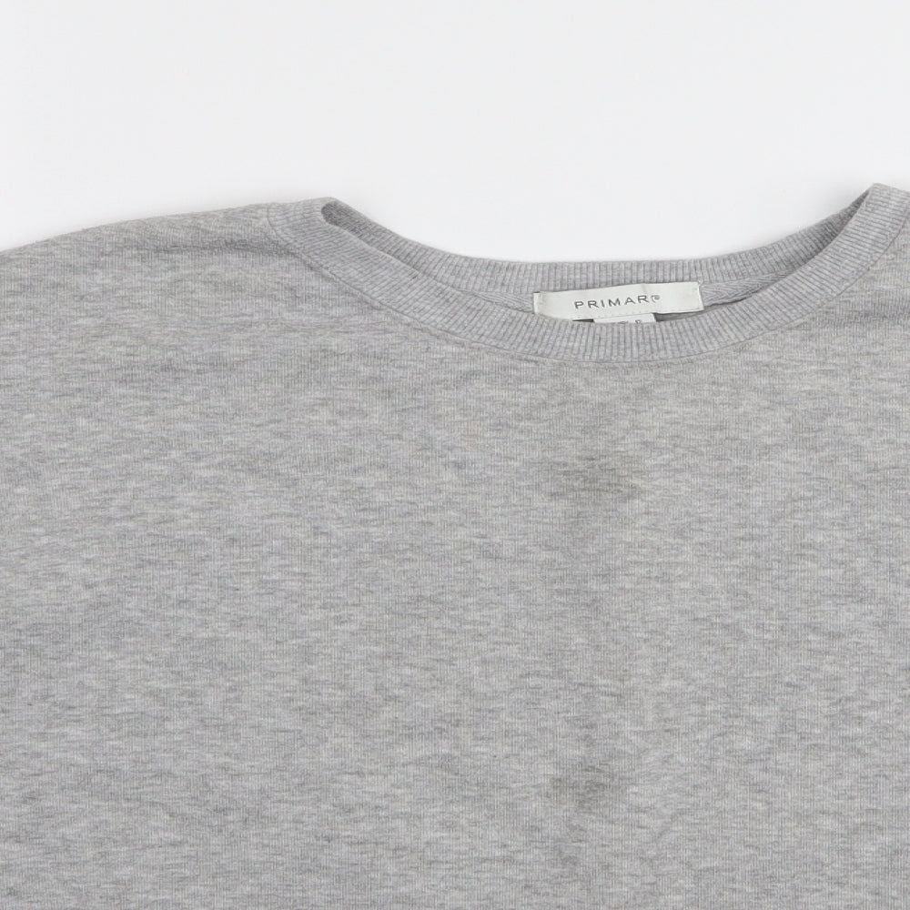 Primark Womens Grey   Pullover Jumper Size 12  - Cropped