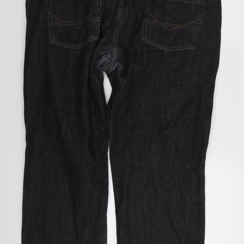 Maine Mens Black   Straight Jeans Size 40 L29 in