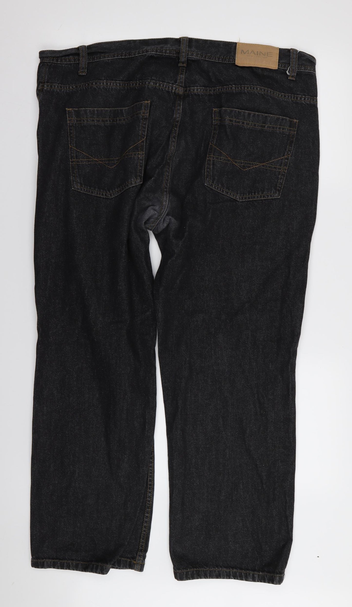 Maine Mens Black   Straight Jeans Size 40 L29 in