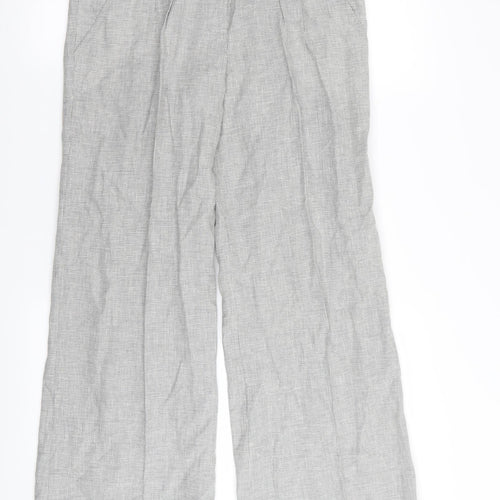 Primark Womens Grey Houndstooth  Trousers  Size 8 L34 in