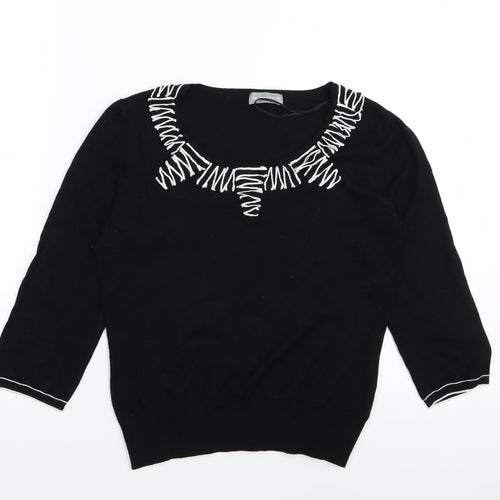 Per Una Womens Black   Basic T-Shirt Size 10