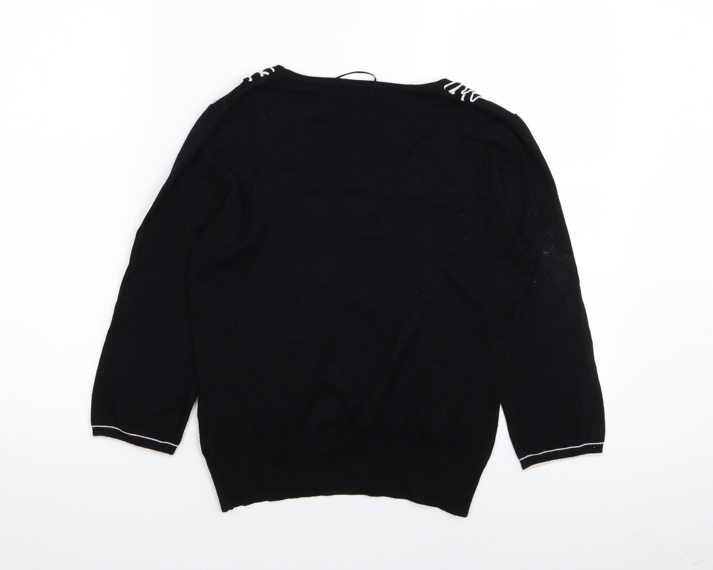 Per Una Womens Black   Basic T-Shirt Size 10