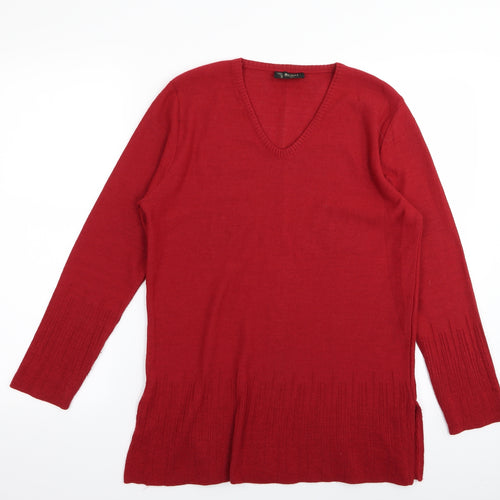 brivivi Womens Red   Pullover Jumper Size 6