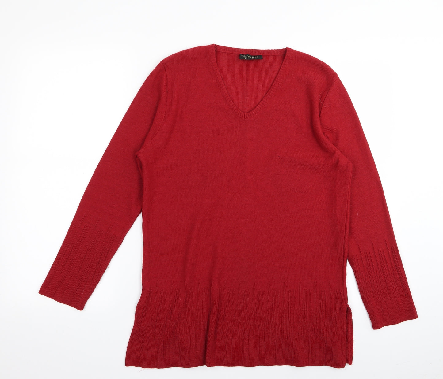 brivivi Womens Red   Pullover Jumper Size 6