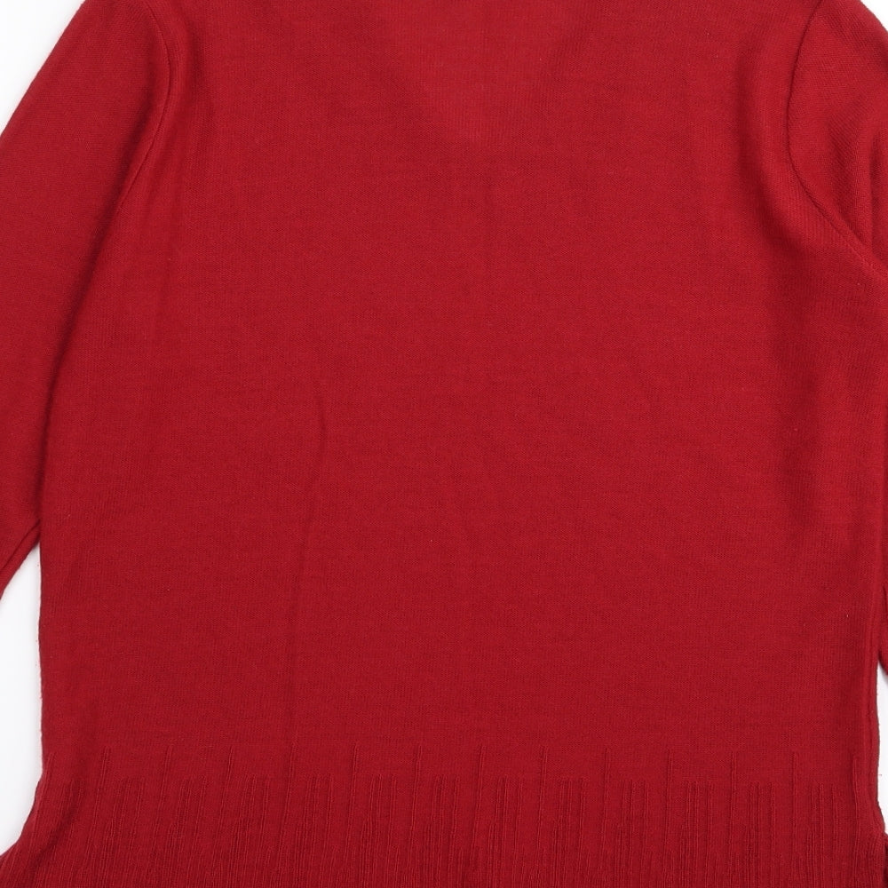brivivi Womens Red   Pullover Jumper Size 6