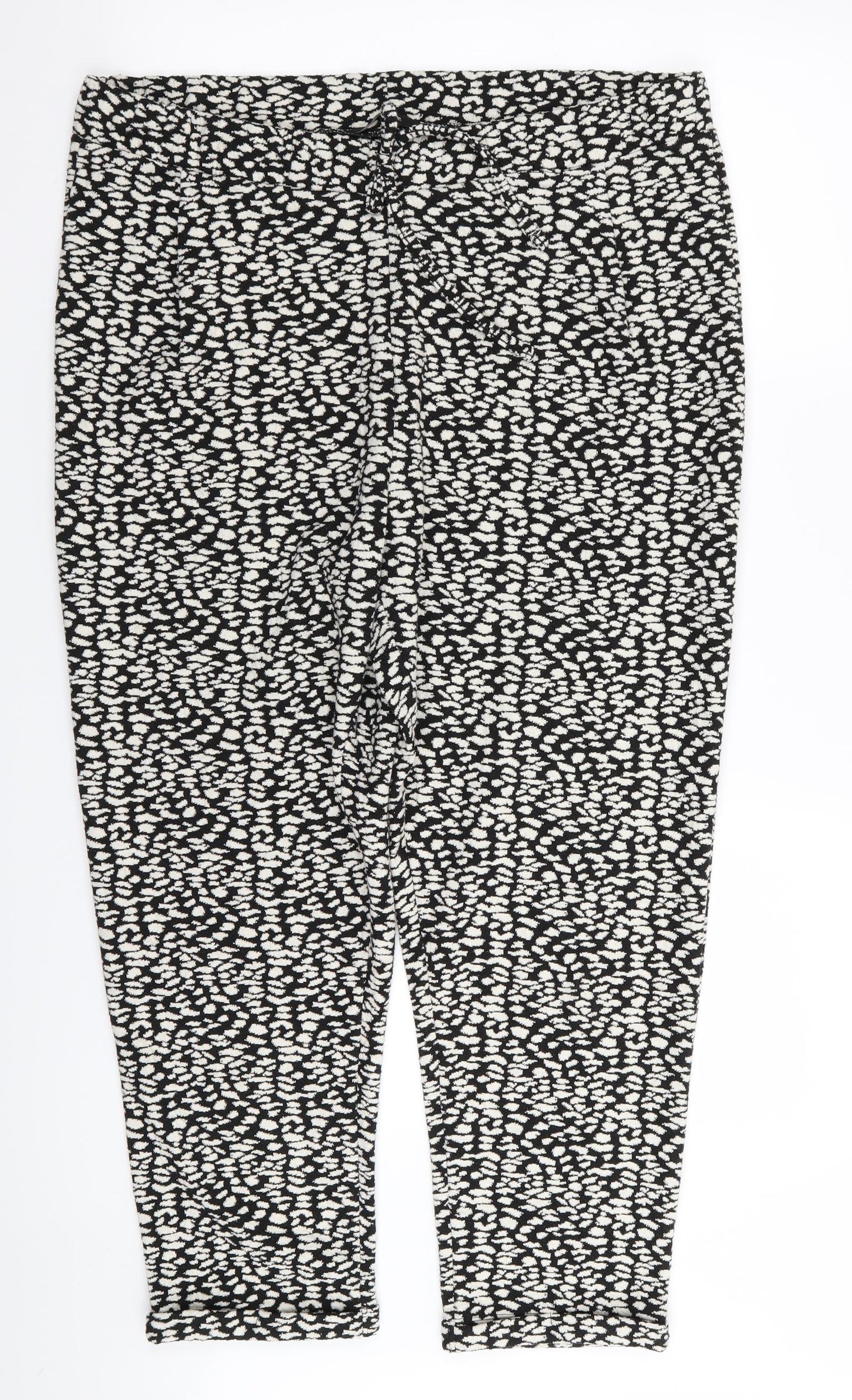 Asda George Womens Multicoloured Geometric  Trousers  Size 18 L26 in - Stretch waistband