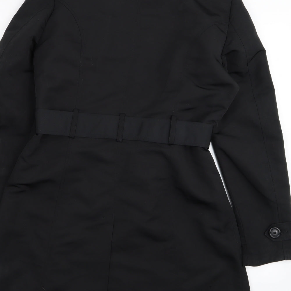 M&S Womens Black   Jacket Coat Size 12