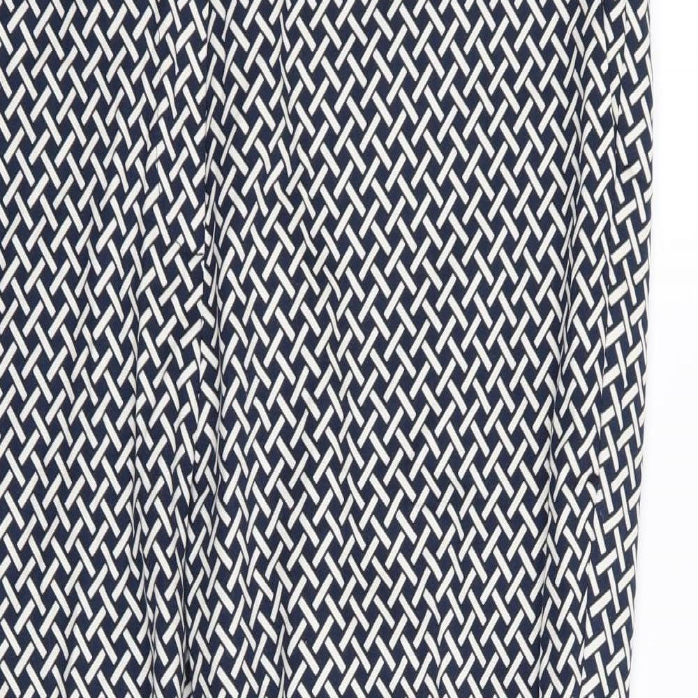 F&F Womens Multicoloured Geometric  Trousers  Size 14 L27 in