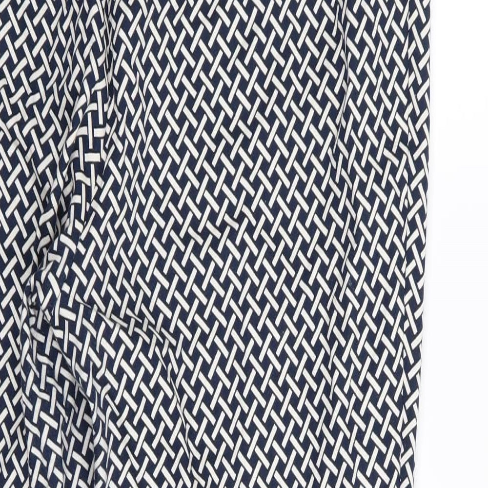 F&F Womens Multicoloured Geometric  Trousers  Size 14 L27 in