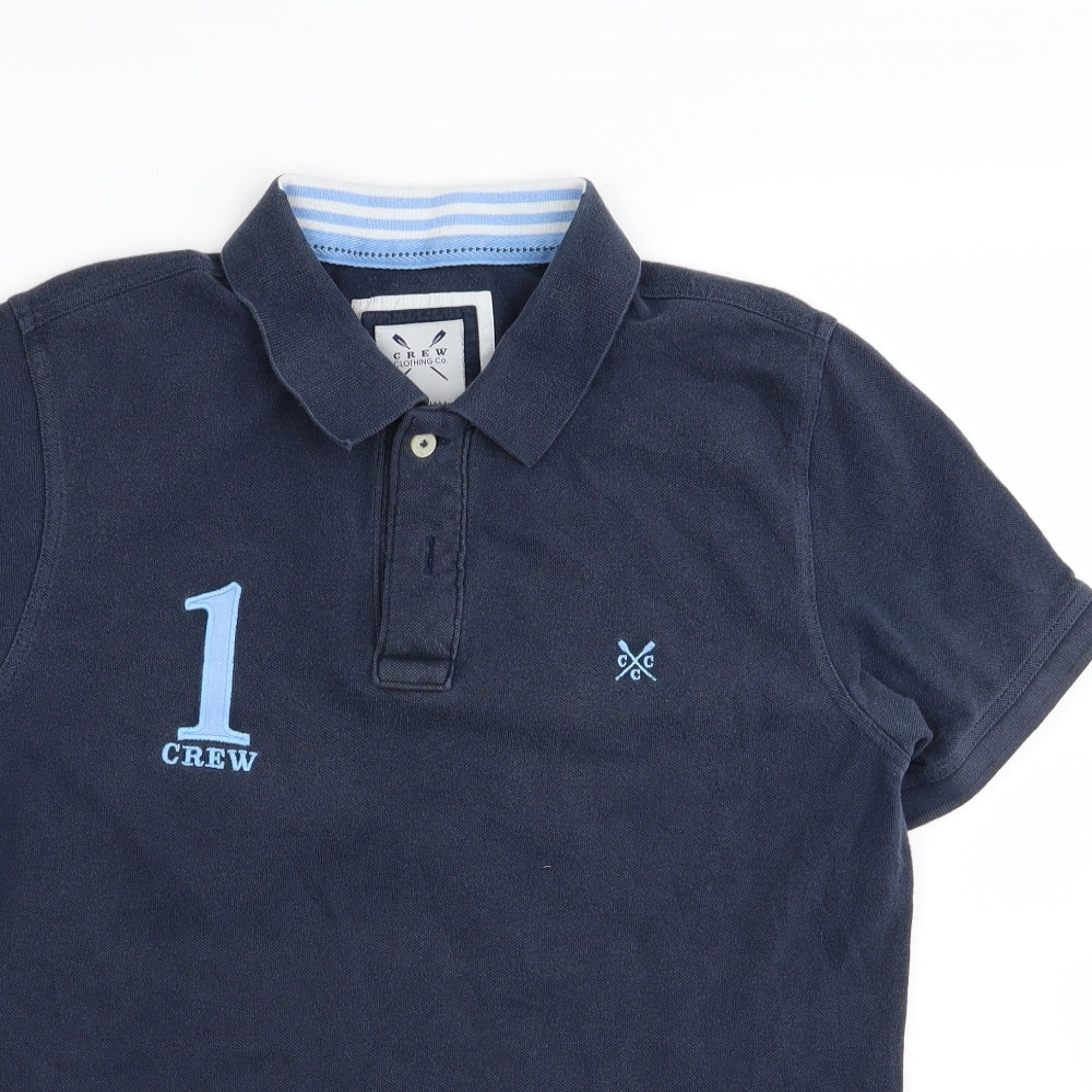 Crew Clothing Mens Blue    Polo Size M