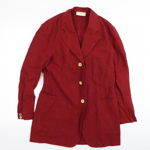 nicole farth Womens Red   Jacket Blazer Size 10