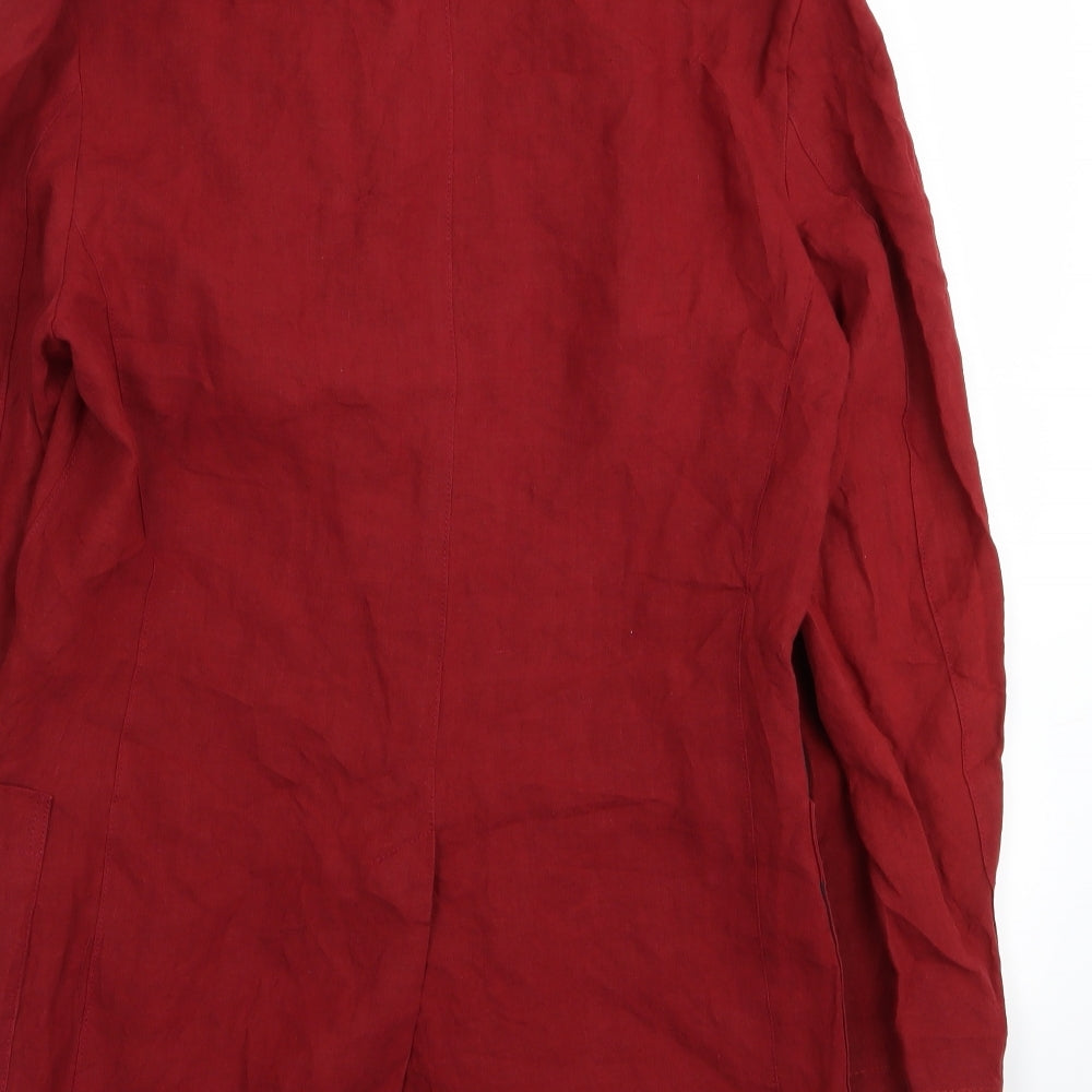 nicole farth Womens Red   Jacket Blazer Size 10