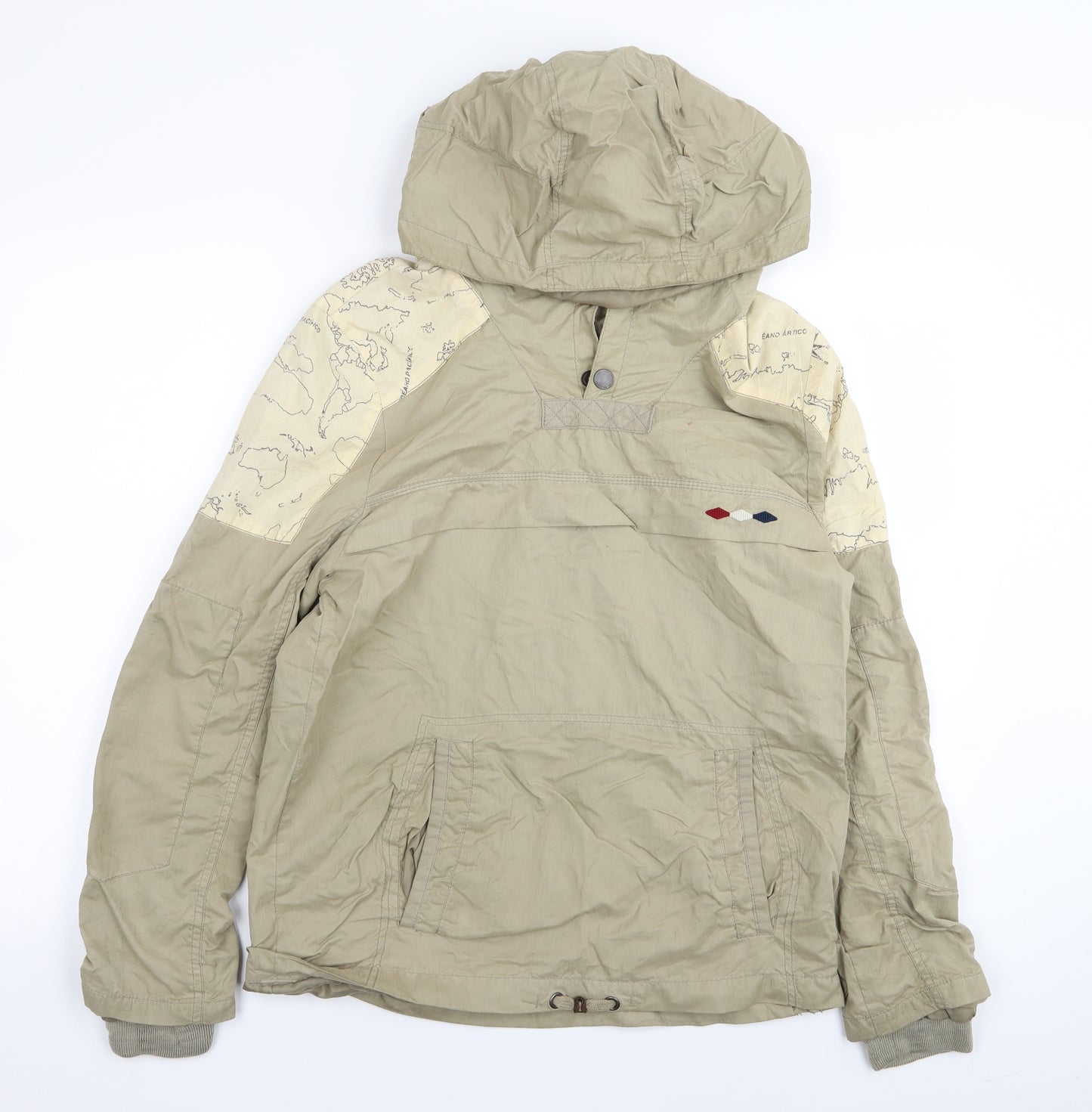 Zara Boys Beige   Basic Coat Coat Size 13-14 Years