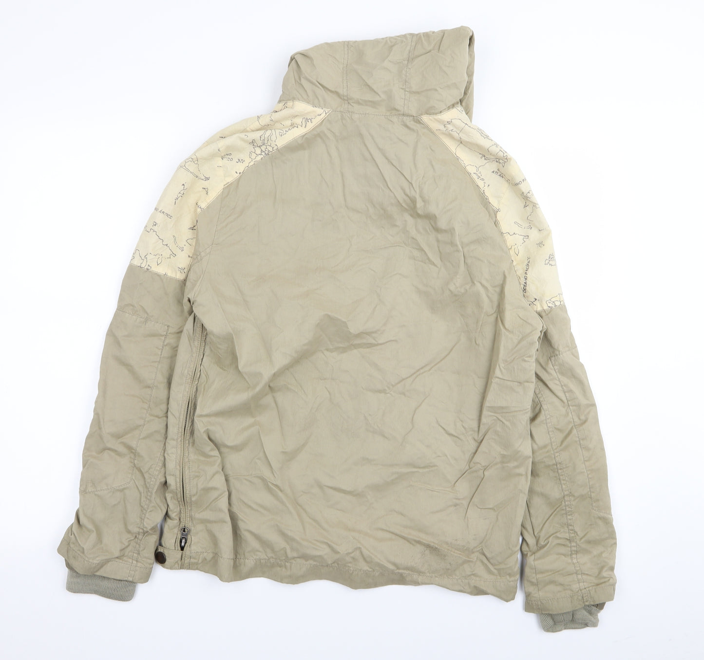 Zara Boys Beige   Basic Coat Coat Size 13-14 Years