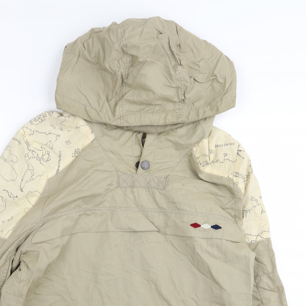 Zara Boys Beige   Basic Coat Coat Size 13-14 Years