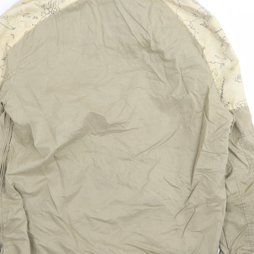 Zara Boys Beige   Basic Coat Coat Size 13-14 Years