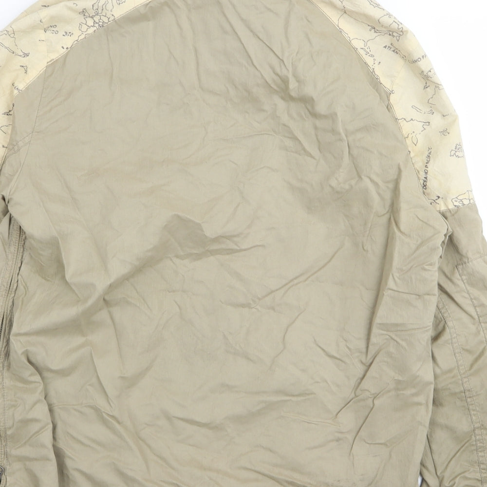 Zara Boys Beige   Basic Coat Coat Size 13-14 Years