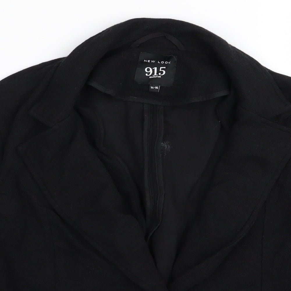 New Look Girls Black   Jacket Blazer Size 14-15 Years