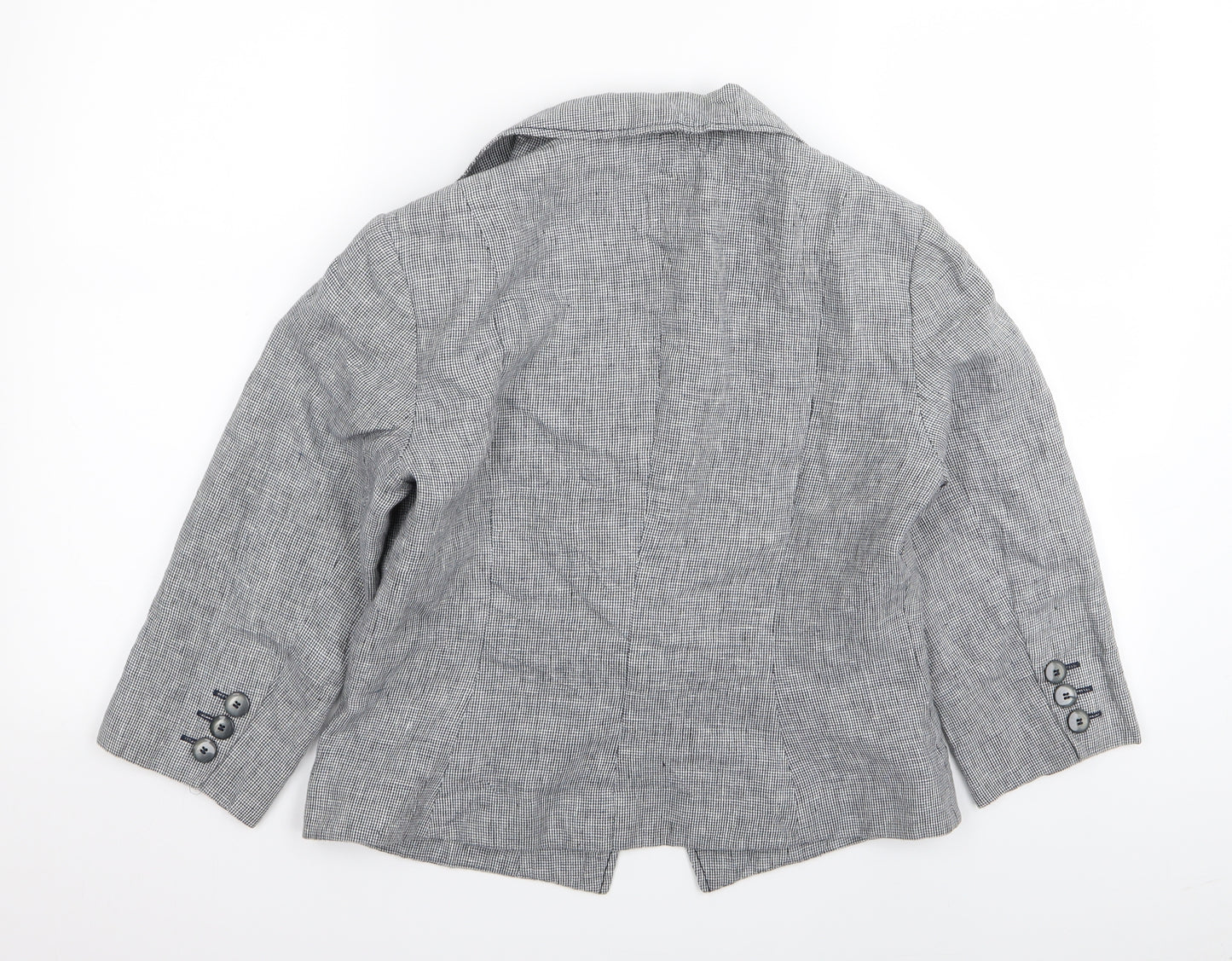 alex & co Womens Grey Check  Jacket Blazer Size 12