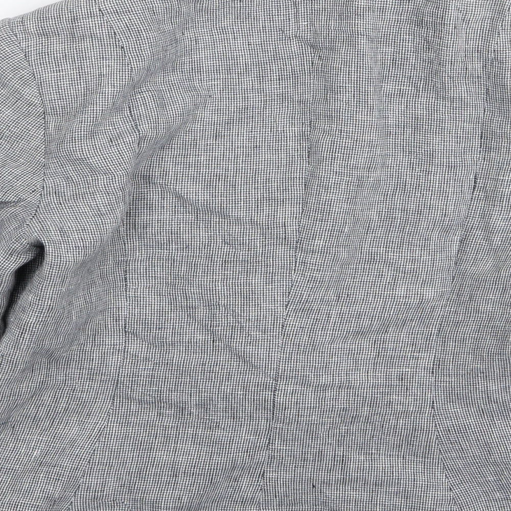 alex & co Womens Grey Check  Jacket Blazer Size 12