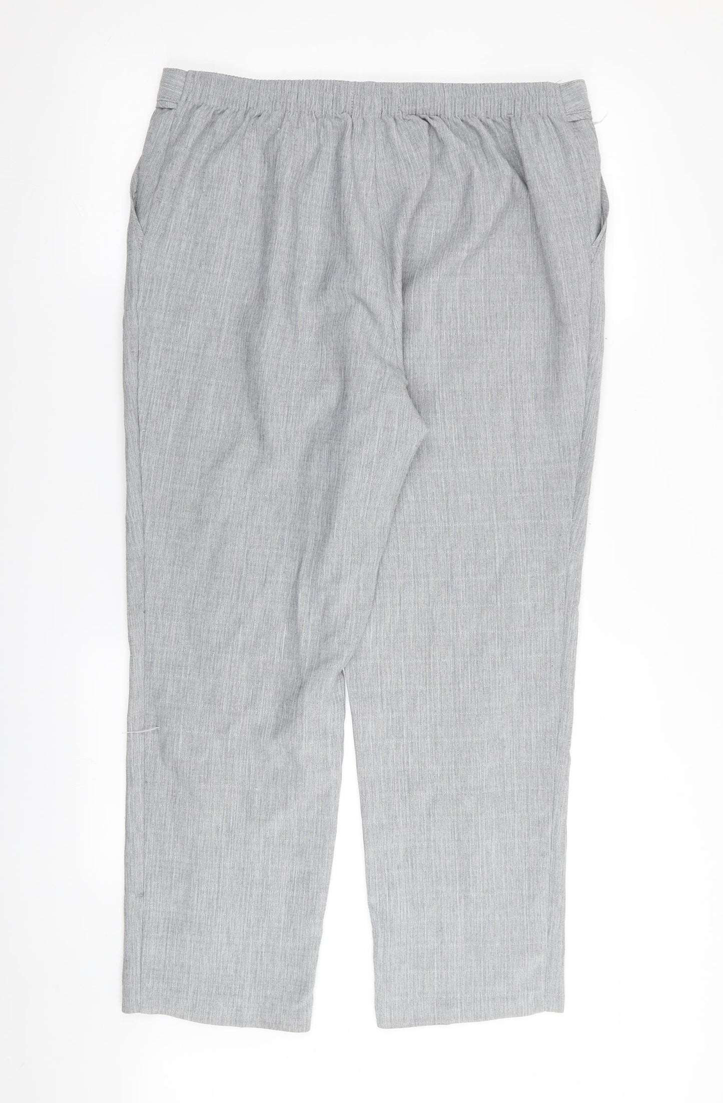 M&S Womens Green   Trousers  Size 16 L28 in