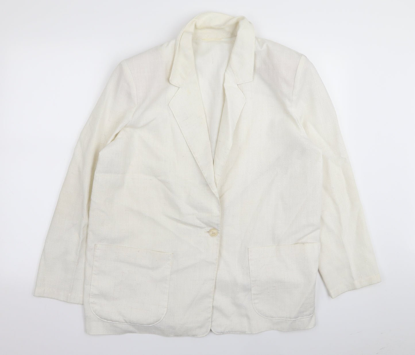 st michaels Mens White   Jacket Blazer Size 44