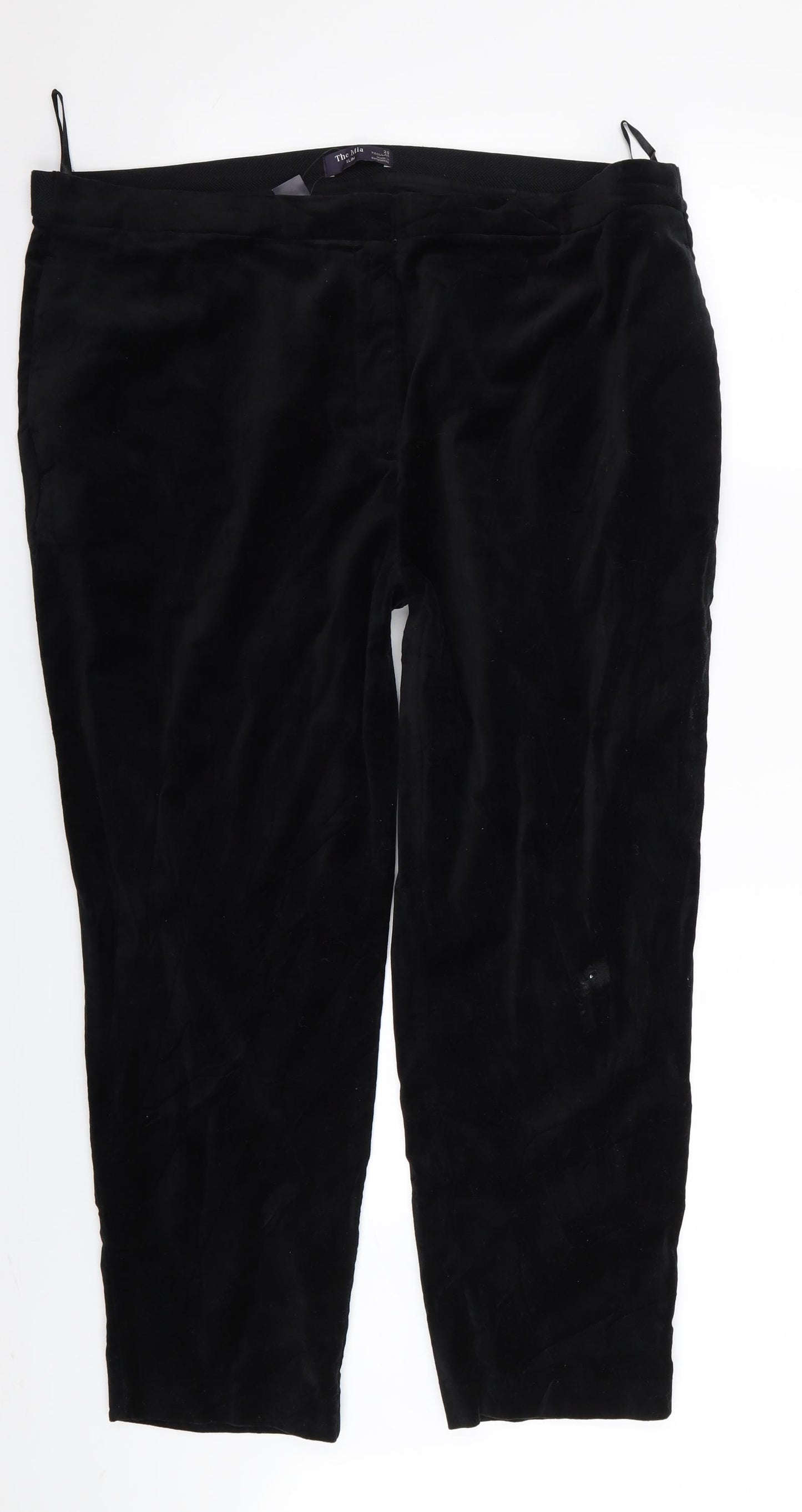 M&S Womens Black   Trousers  Size 20 L25 in