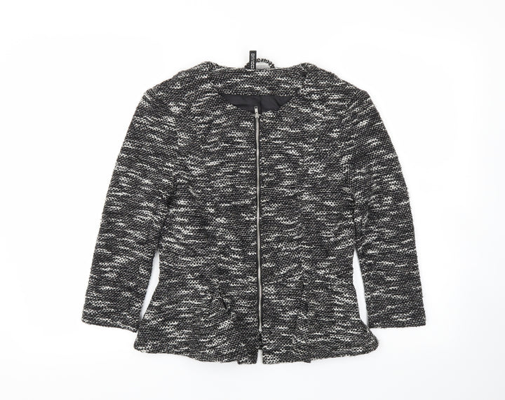 H&M Womens Grey   Jacket Coat Size 12