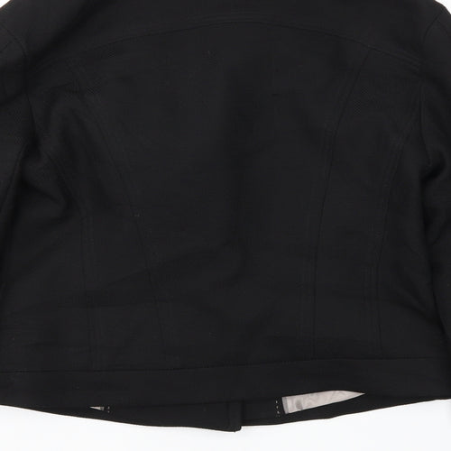 Preworn Womens Black   Jacket Blazer Size 36