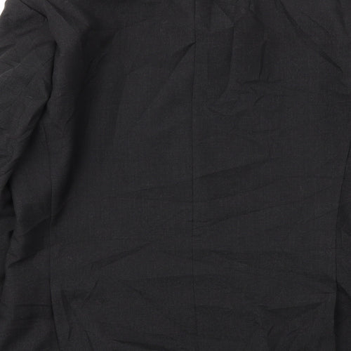LEITHAUSER Mens Black   Jacket Blazer Size 44