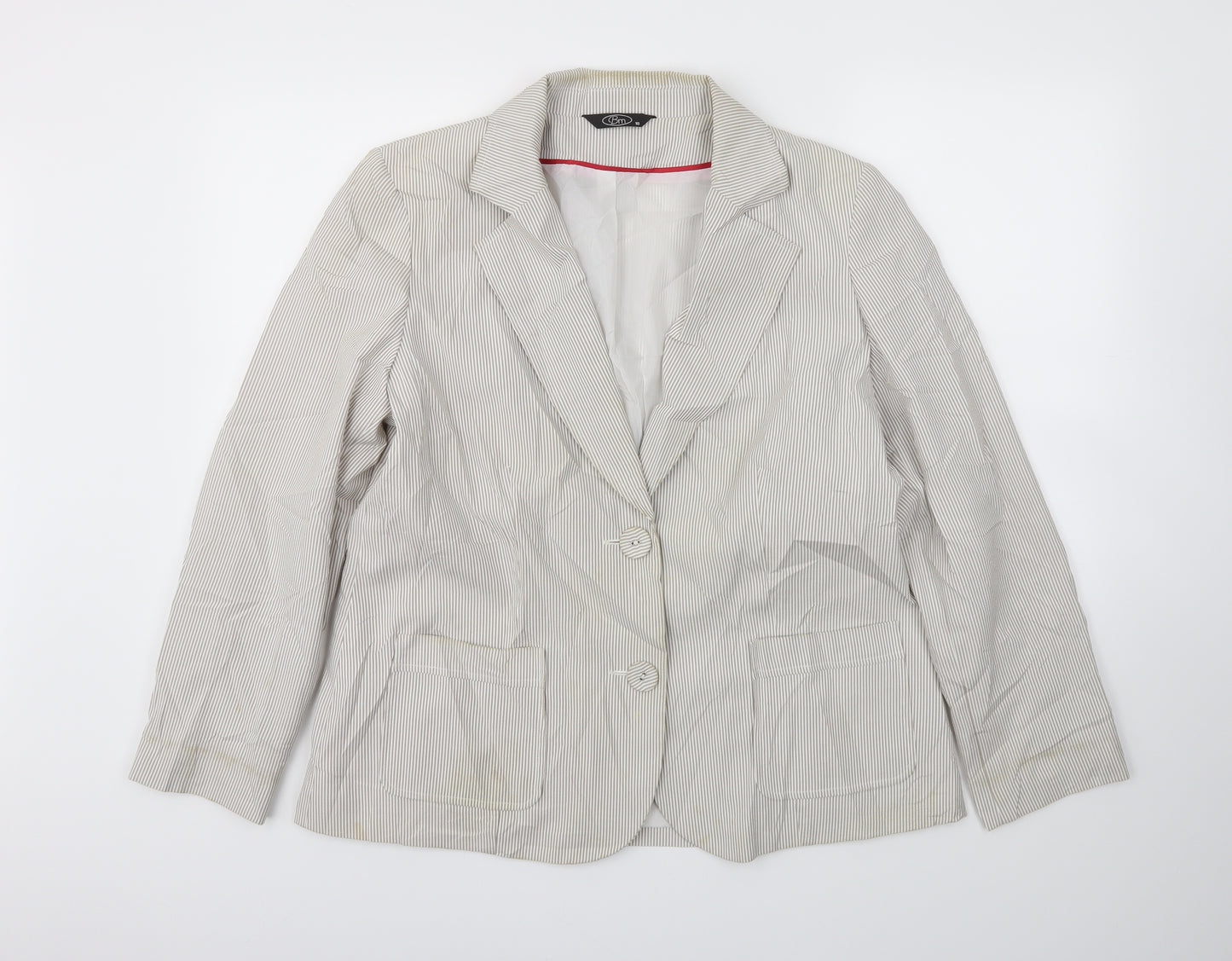BM Womens Grey   Jacket Blazer Size 18