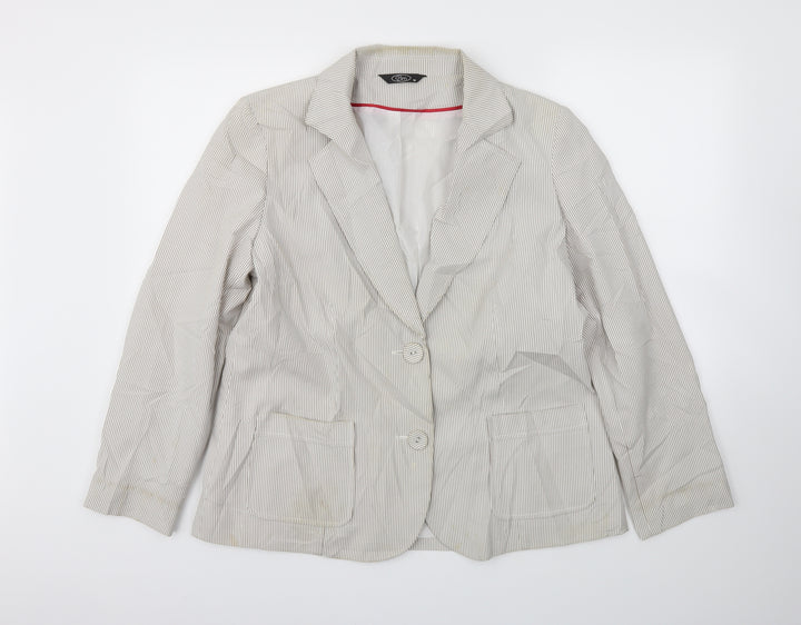 BM Womens Grey   Jacket Blazer Size 18