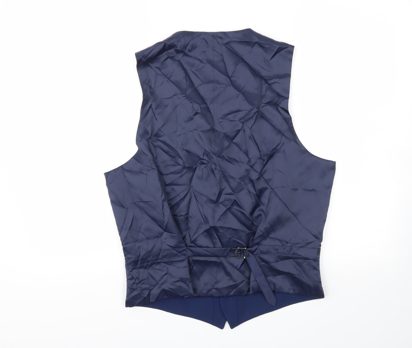M&S Mens Blue   Jacket Suit Waistcoat Size 40
