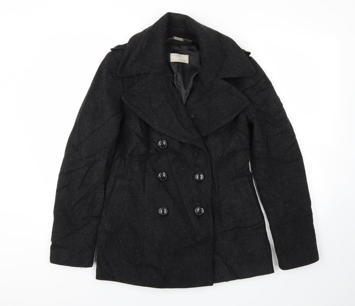 PLANET Womens Black Jacket Coat Size 8