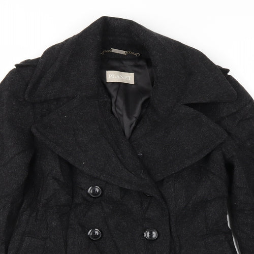 PLANET Womens Black   Jacket Coat Size 8