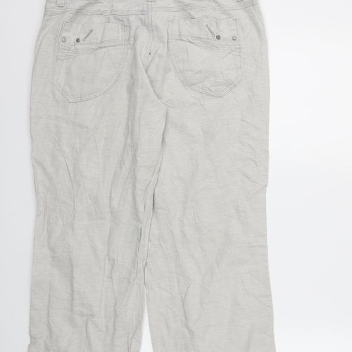 MANTARAY Womens Grey   Trousers  Size 14 L27 in