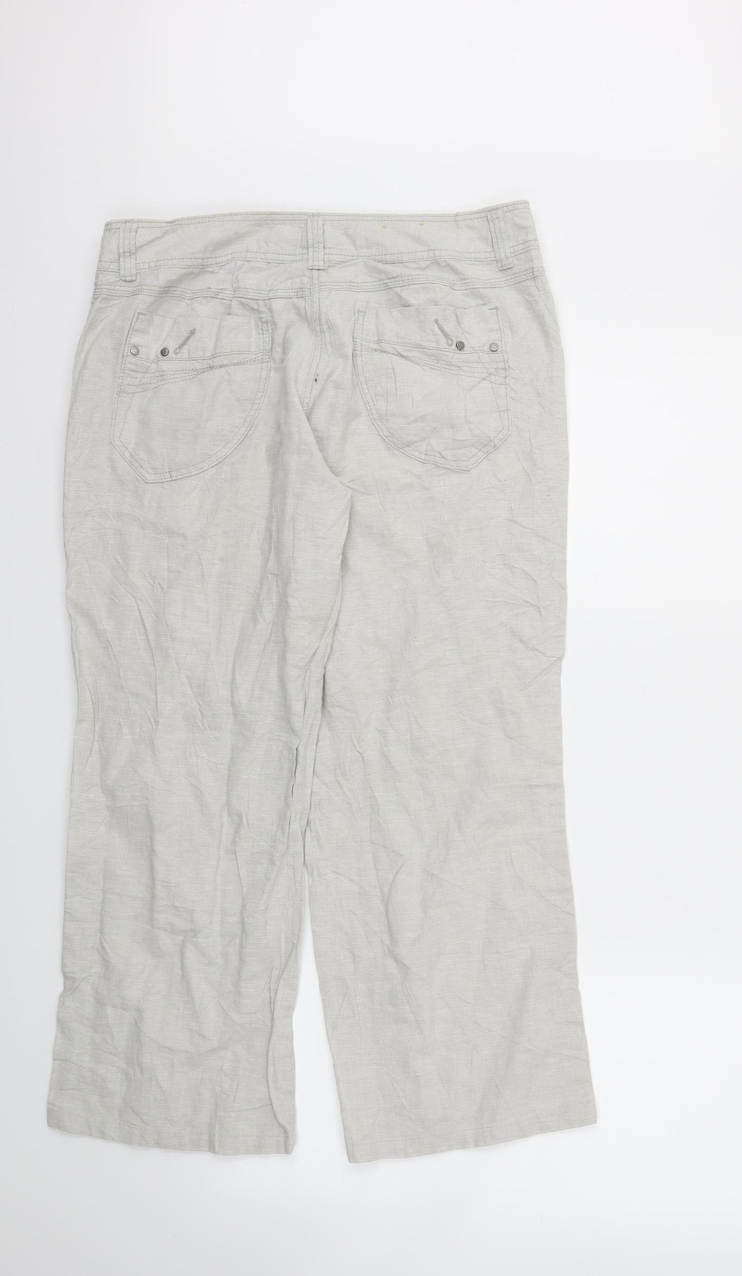 MANTARAY Womens Grey   Trousers  Size 14 L27 in