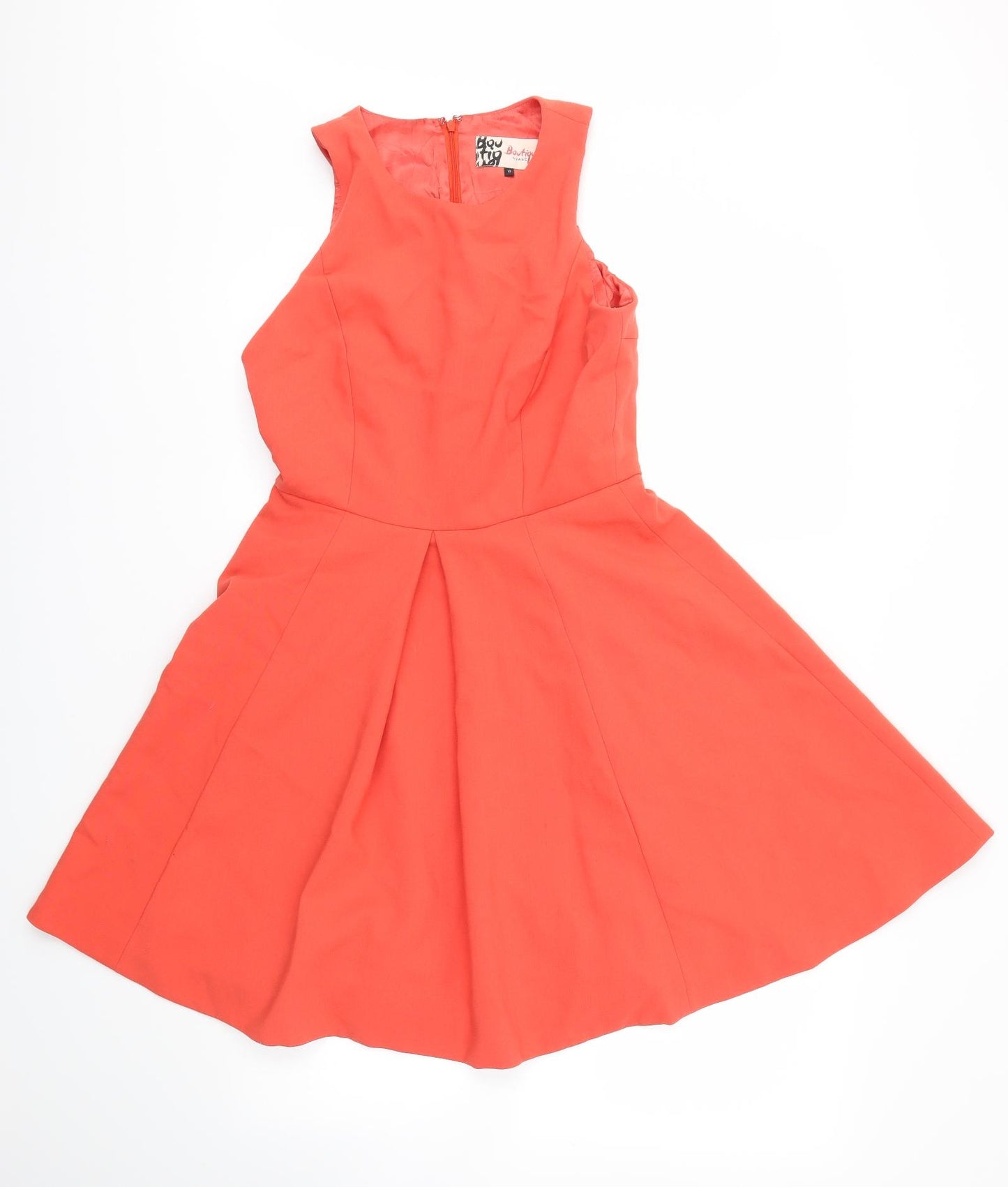 BOUTIQUE Womens Orange   Fit & Flare  Size 10