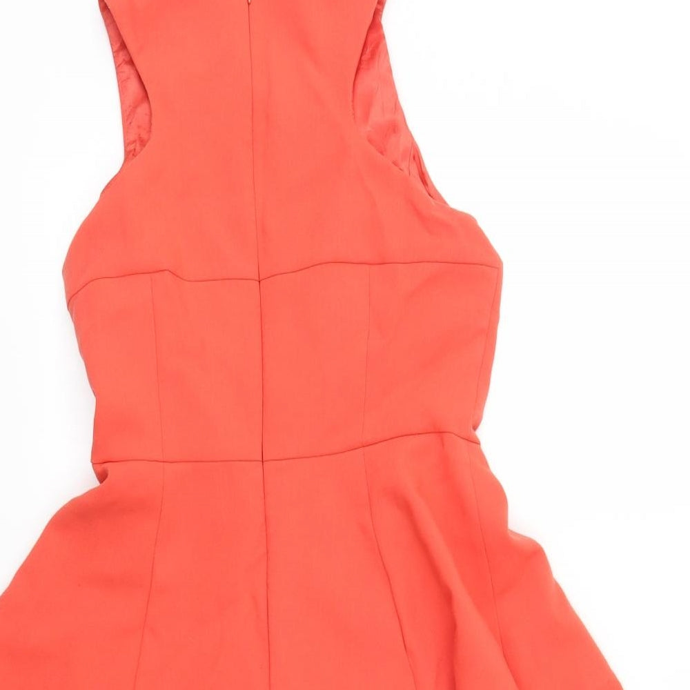 BOUTIQUE Womens Orange   Fit & Flare  Size 10